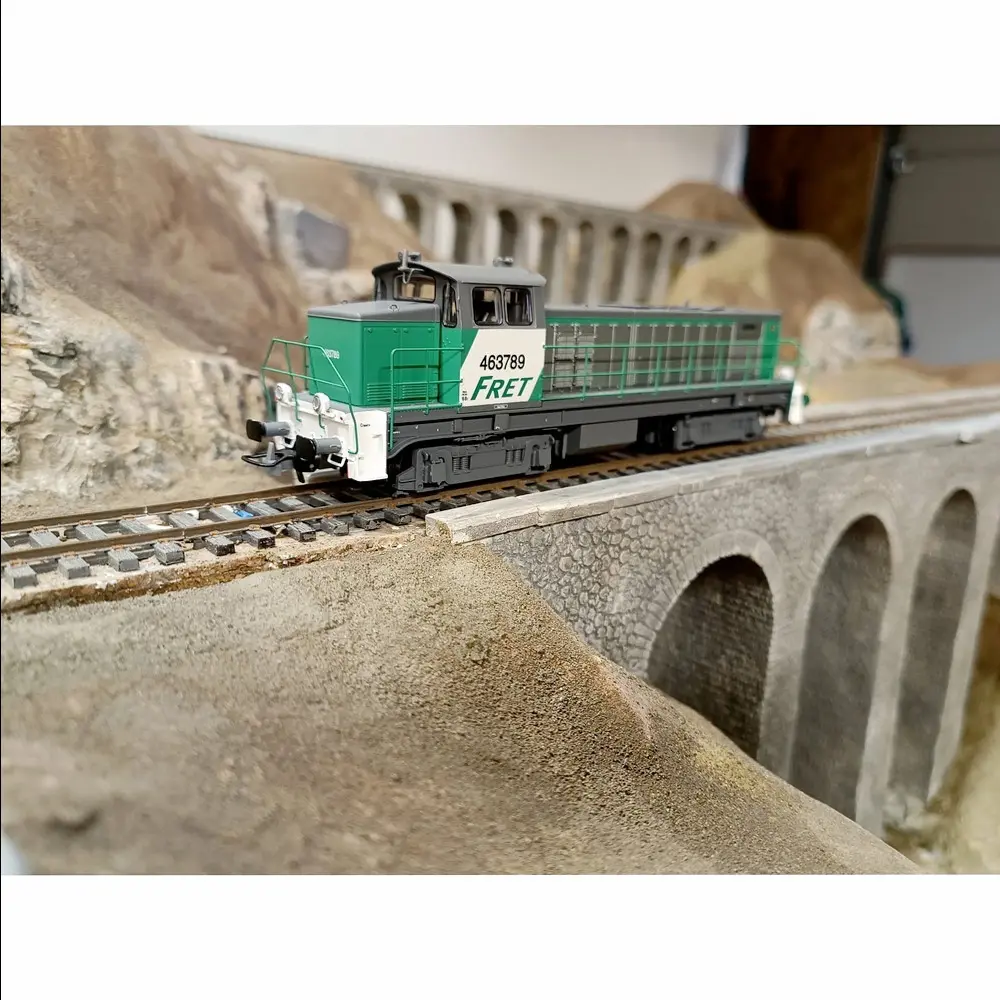 Locomotive Diesel BB63789 FRET Dépôt Lyon-Vaise - DC sans son R37 HO41107DC SNCF - HO  - 6