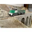 Locomotive Diesel BB63789 FRET Dépôt Lyon-Vaise - DC sans son R37 HO41107DC SNCF - HO  - 6