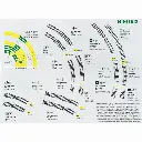 Rail courbe Minitrix R1 rayon 194.6 mm 24° - N : 1/160 - code 80 - 14914 - 2