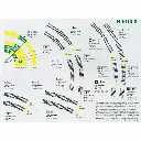 Rail courbe - Minitrix 14929 - N : 1/160 - code 80 - R2b - rayon 295.4 mm - 7,5° - 2