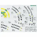 Rail courbe Minitrix R2 rayon 228.2 mm 30° - N : 1/160 - code 80 - 14922 - 2