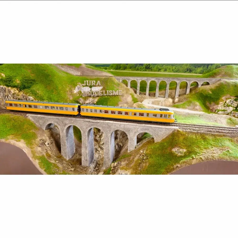 Autorail RGP 2 X-2706 Orange & Béton - Analogique - REE MODELES MB175 SNCF - HO - EP IV - 11