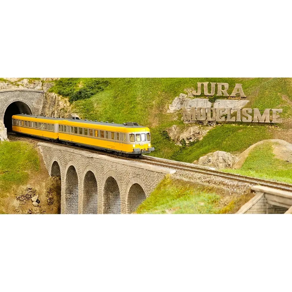 Autorail RGP 2 X-2706 Orange & Béton - DCC SON - Ree Modèles MB175S - HO 1/87 - SNCF - Ep IV - Digital sound - 2R - 5