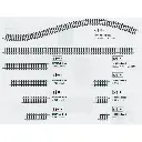 Rail droit Minitrix 104.2 mm - N : 1/160 - code 80 - 14904 - 2