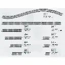 Rail Droit - MINITRIX TR14905 - 76.3MM - N:1/160ème - Code 80 - 2R - 2