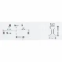 Rail courbe - Minitrix 14926 - N : 1/160 - R2 rayon 228.2 mm 6° - code 80 - voie 2R - 3