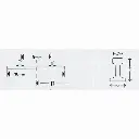 Rail courbe - Minitrix 14929 - N : 1/160 - code 80 - R2b - rayon 295.4 mm - 7,5° - 3