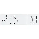 Rail droit - Minitrix 14903 - N : 1/160 - code 80 -  17.2 mm - 3