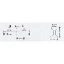 Rail courbe Minitrix R6 rayon 526.2 mm 15° - N : 1/160 - code 80 - 14928 - 3