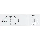 Rail droit variable - Minitrix TR149875 - 86.5 à 120 mm - N : 1/160 - code 80 - 2R  - 6