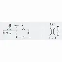 Rail courbe Minitrix R3 rayon 329 mm 15° - N : 1/160 - code 80 - 14917 - 3