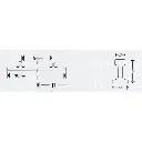 Rail courbe 6° - Minitrix 14916 - R1 rayon 194.6 mm - N : 1/160 - code 80 - 3