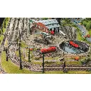 Rail courbe ballasté rayon R1 192 mm 45° Fleischmann 9120 - N : 1/160 - Code 80 - 5