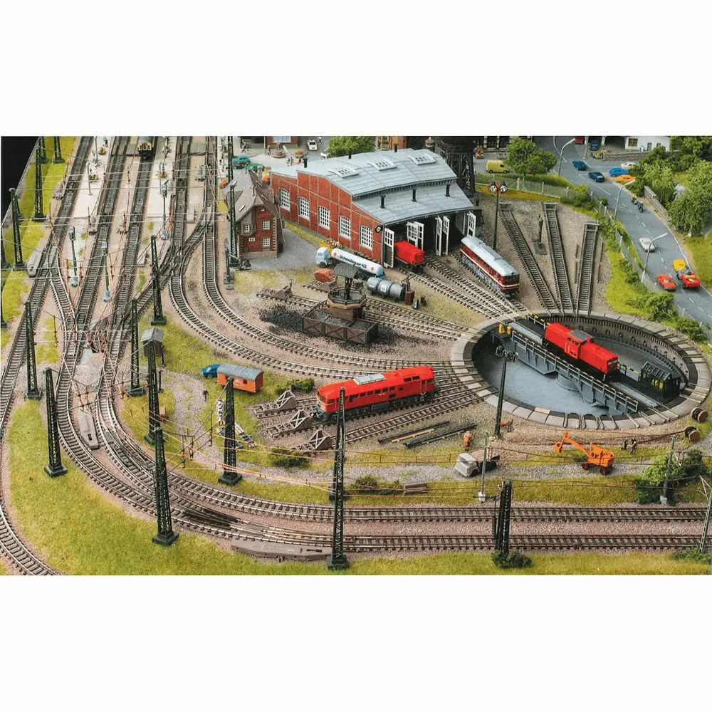 Rail droit ballasté avec butoir/heurtoir - 57.5mm Fleischmann 9116 - N : 1/160 - Code 80 - 4