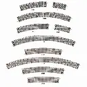 Rail courbe rayon 571,5 mm 22,5° Peco ST235 - HO : 1/87 - Code 100 - 2