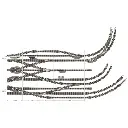 Croisement à droite 111mm & 15° Fleischmann 9162 Insulfrog code 80 - N 1/160 - 2