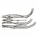 Rail courbe ballasté rayon R1 192 mm 7,5° Fleischmann 9123 - N : 1/160 - Code 80 - 2