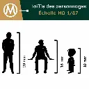Pack de 7 personnages "Pause pipi" NOCH 15561 - HO : 1/87ème - 4