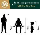 Pack de 6 personnages faisant du bois NOCH 36616 - N : 1/160 - 4