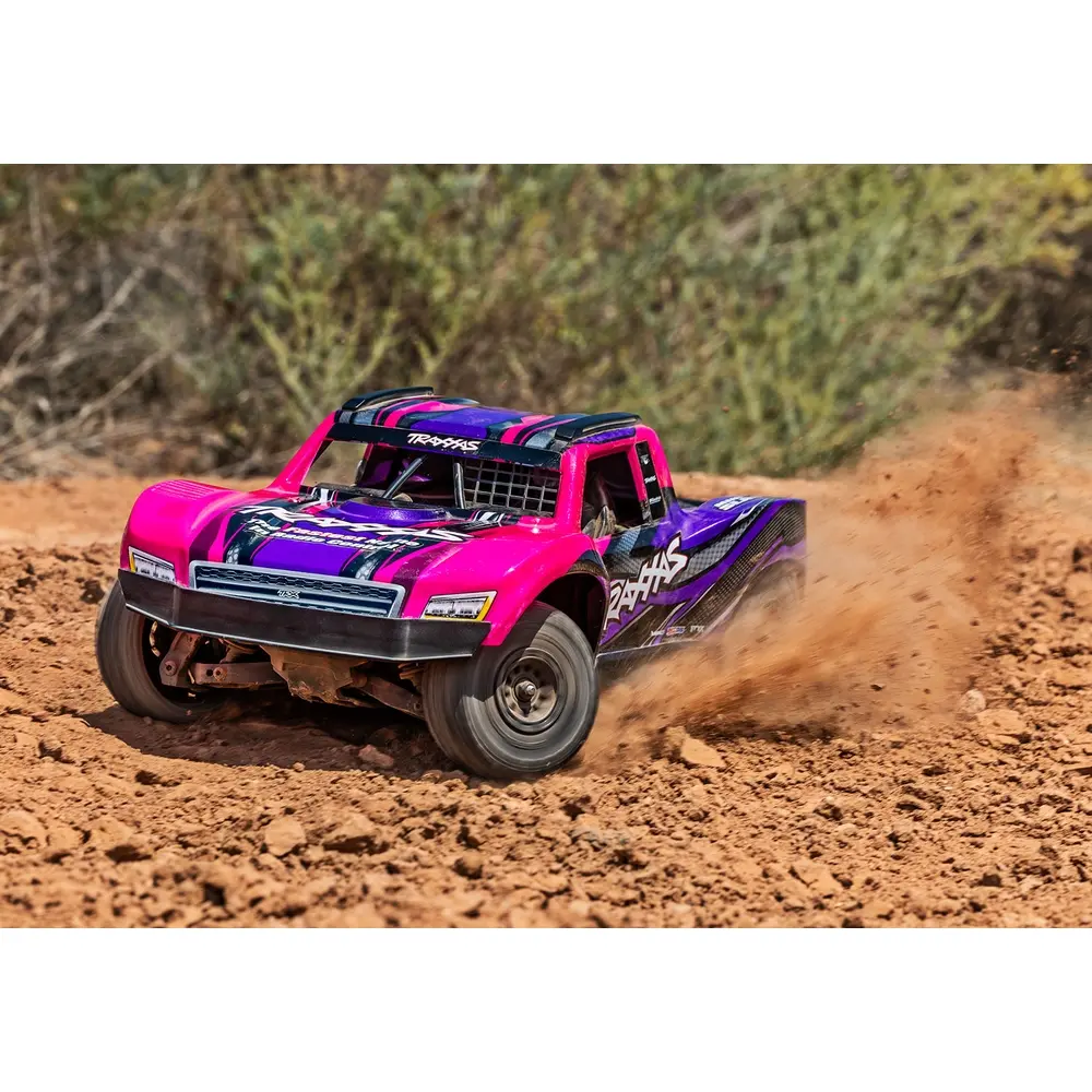 Mini Slash 4x4 BL-2S RTR (accu/chargeur) - Traxxas 108164-1-PINK - 1/14 - 32