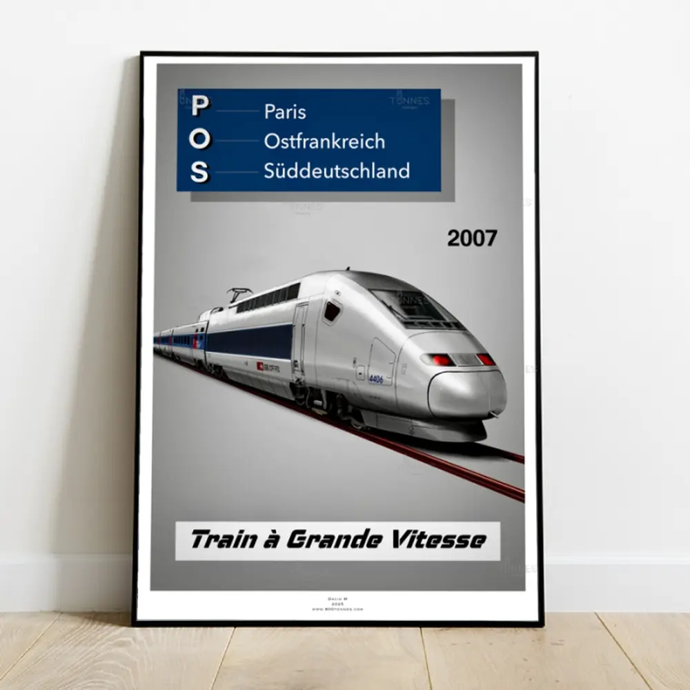 Poster TGV POS - A2 42.0 x 59.4 cm - 800 tonnes 8TTGVPOS - 2