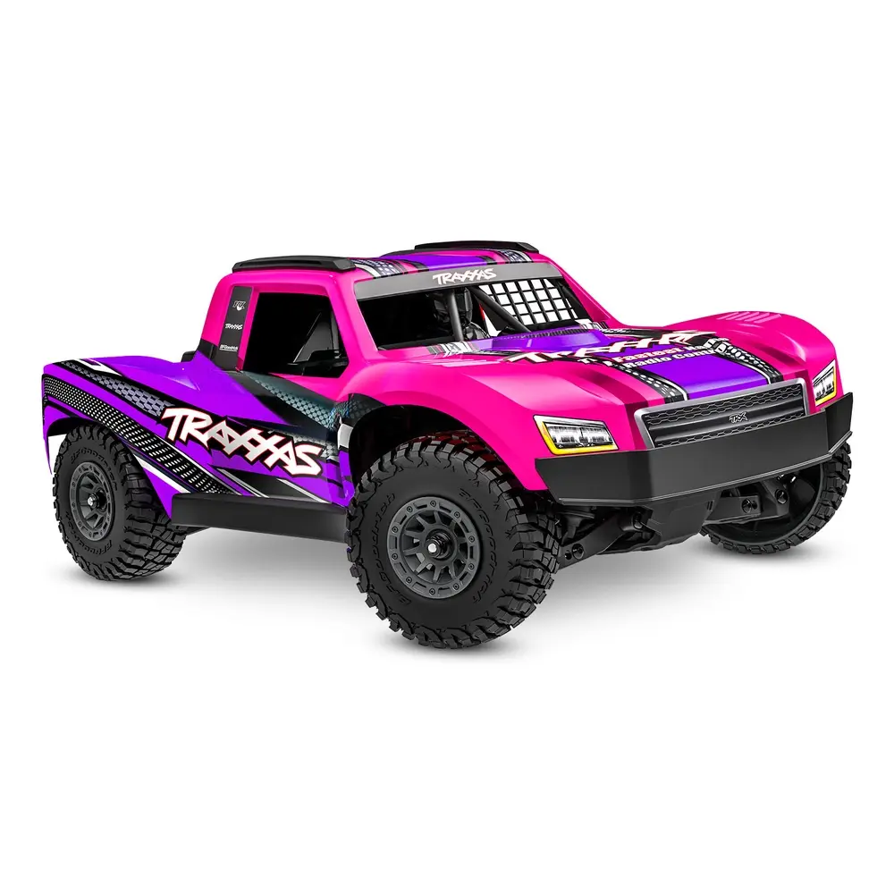Mini Slash 4x4 BL-2S RTR (accu/chargeur) - Traxxas 108164-1-PINK - 1/14 - 2