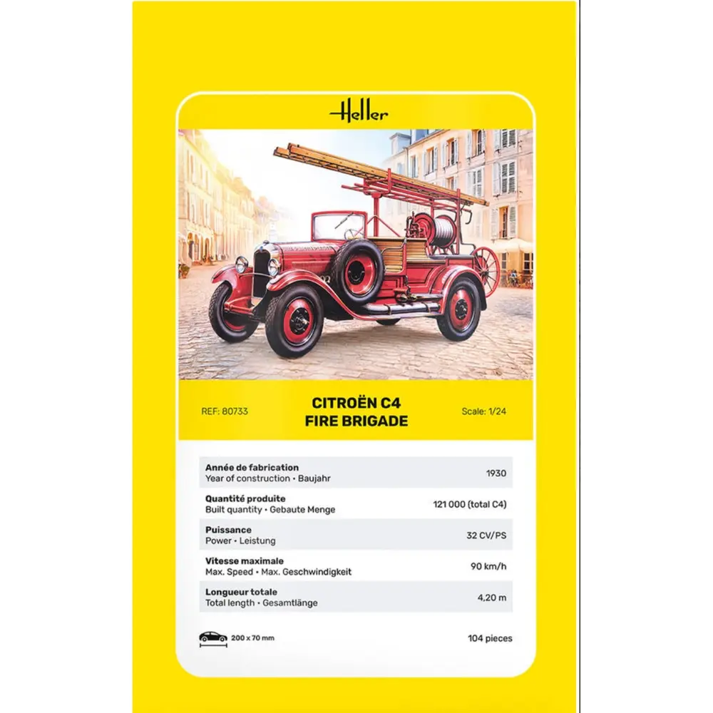 Citroen C4 Fire Brigade - Heller 80733 - 1/24  - 4