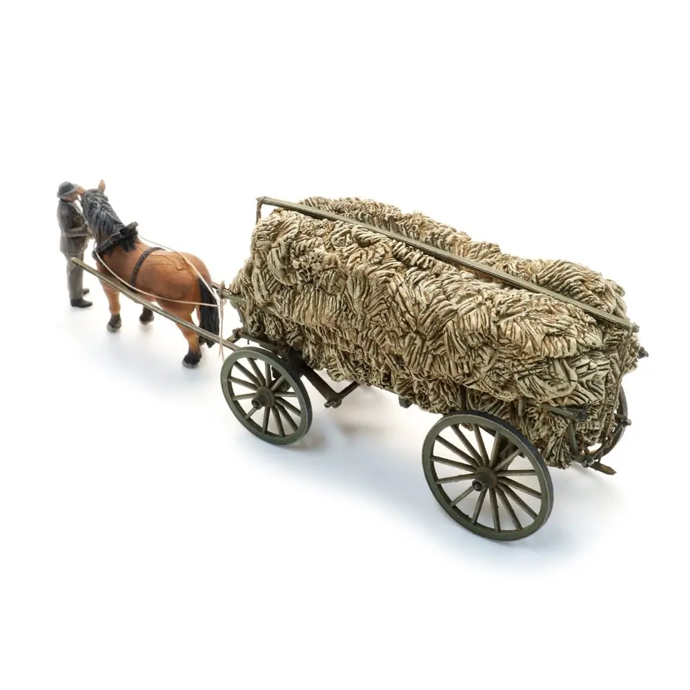 Chariot de récolte de foin + figurine - Artitec 387.619 - HO 1/87  - 3