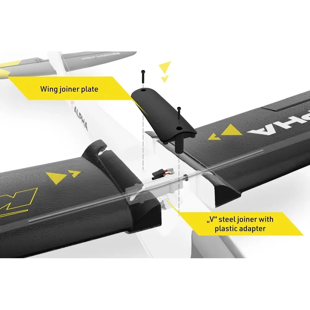 Planeur Alpha 1500V2 RTF Black - Kavan 02.8076MA - 8