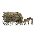 Chariot de récolte de foin + figurine - Artitec 387.619 - HO 1/87  - 4