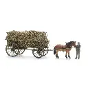 Chariot de récolte de foin + figurine - Artitec 387.619 - HO 1/87  - 5
