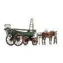 Chariot à foin d'Europe du Nord + figurine - Artitec 387.599 - HO 1/87  - 3