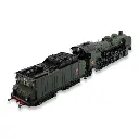 Locomotive à vapeur 141 E 672 - Ree Modèles MB052 - HO 1/87 - SNCF - Ep III - Analogique - 2R - 2