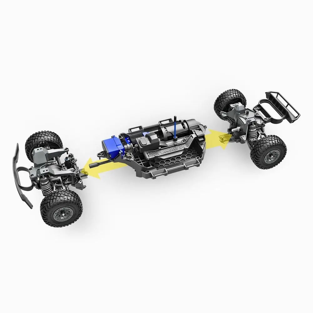 Mini Slash 4x4 BL-2S RTR (accu/chargeur) - Traxxas 108164-1-PINK - 1/14 - 12
