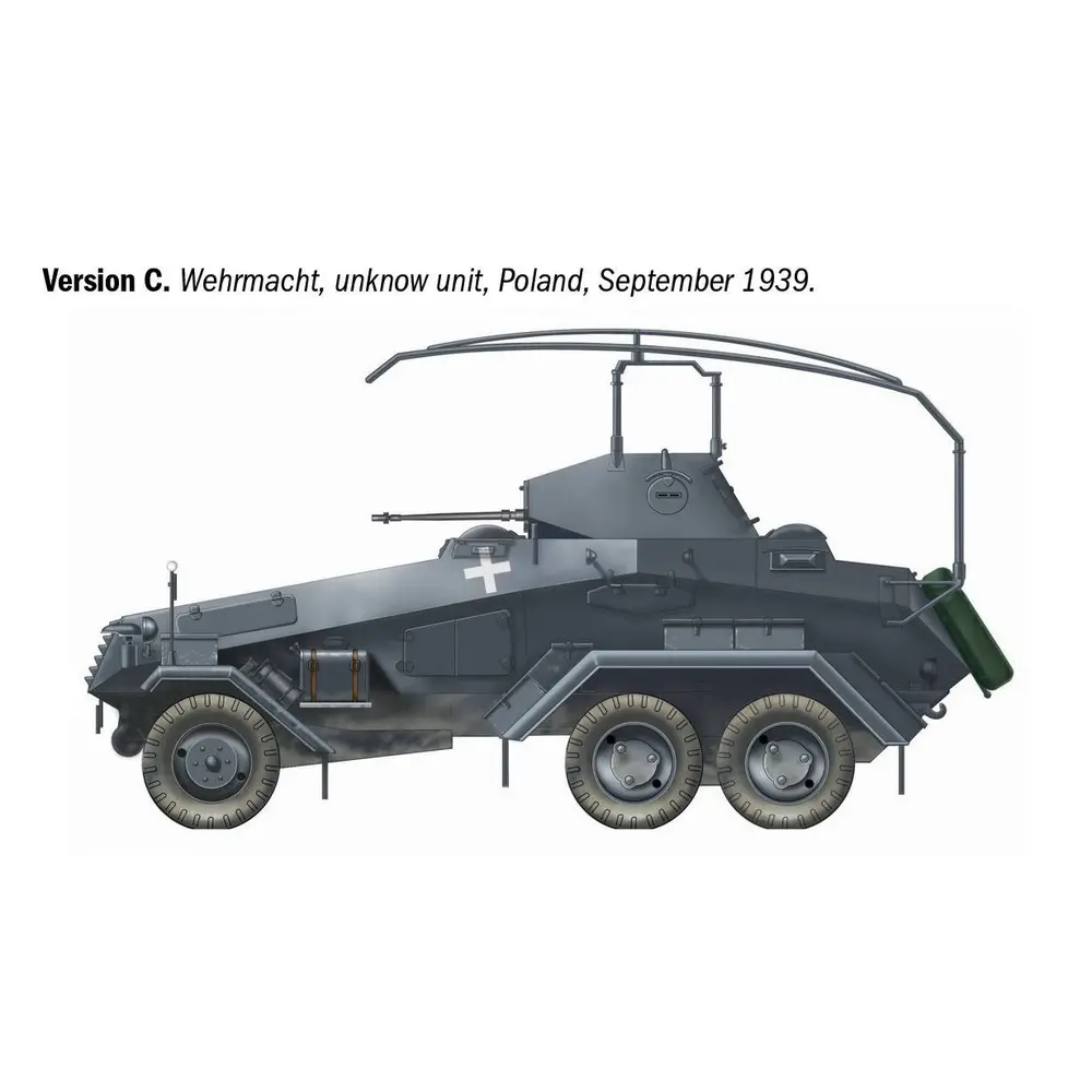 Véhicule blindé Sd.Kfz. 232 6 Rad. - Italeri 97032 - 1/72  - 5
