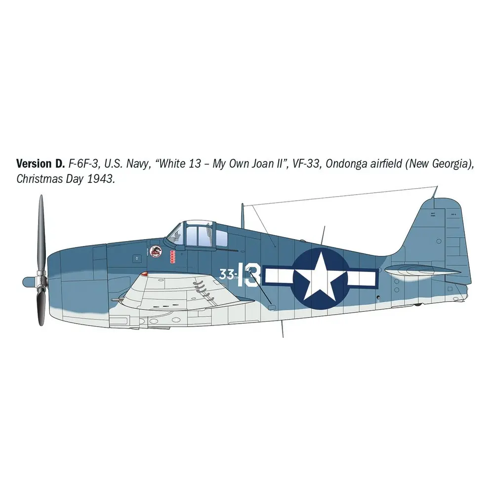 Avion de chasse F6F-3/5 Hellcat - Italeri 91213 - 1/72  - 6