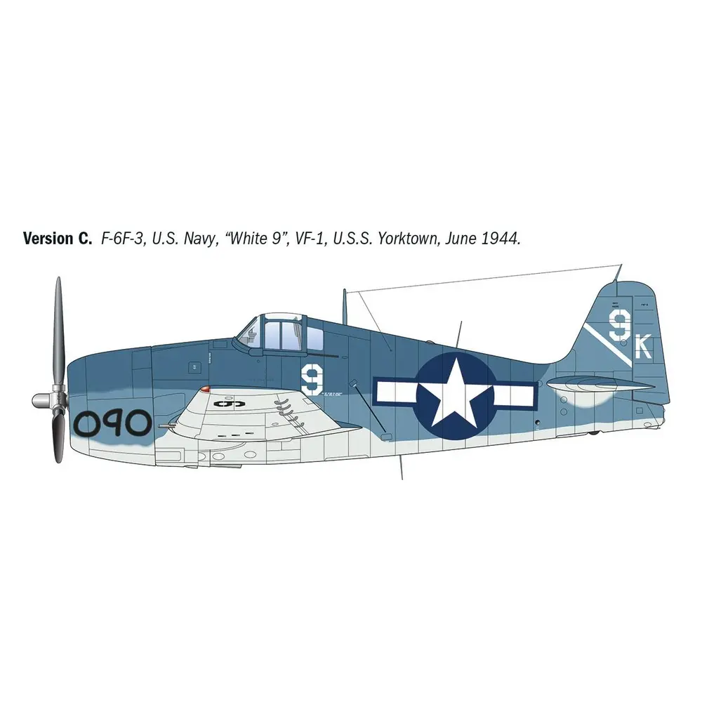 Avion de chasse F6F-3/5 Hellcat - Italeri 91213 - 1/72  - 5