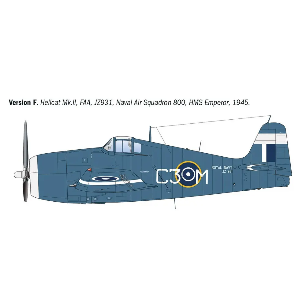 Avion de chasse F6F-3/5 Hellcat - Italeri 91213 - 1/72  - 8