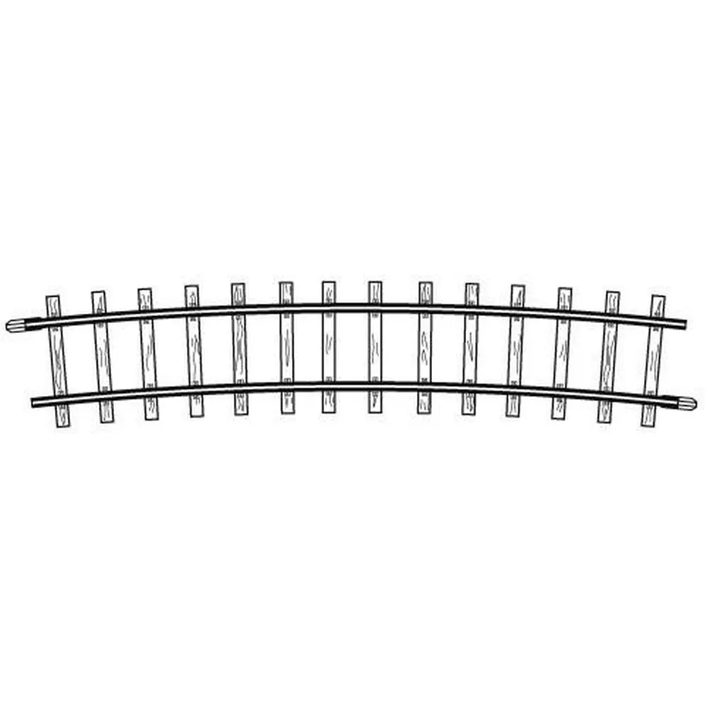 Rail courbe 12°, rayon 520mm