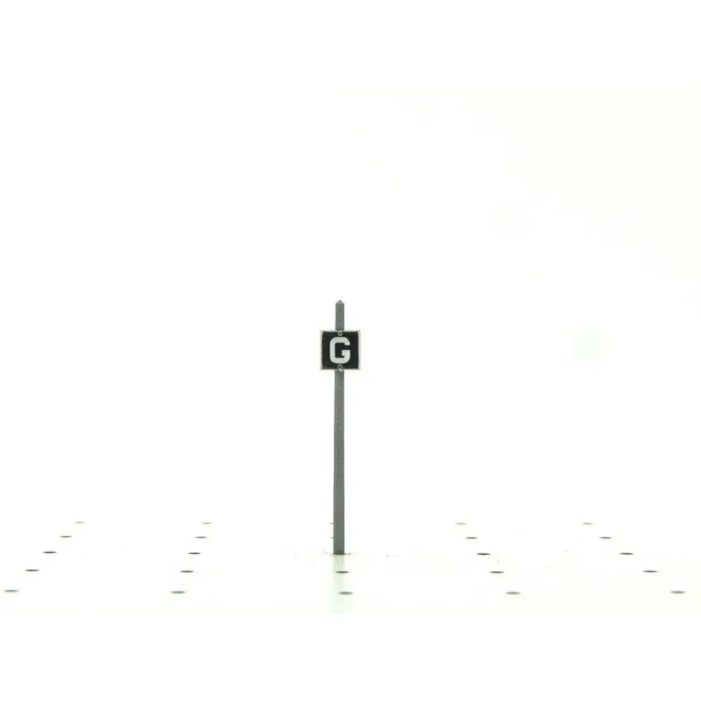 Pancarte "G" Voie de Service BOISMODELISME 115003 - HO 1/87 - SNCF