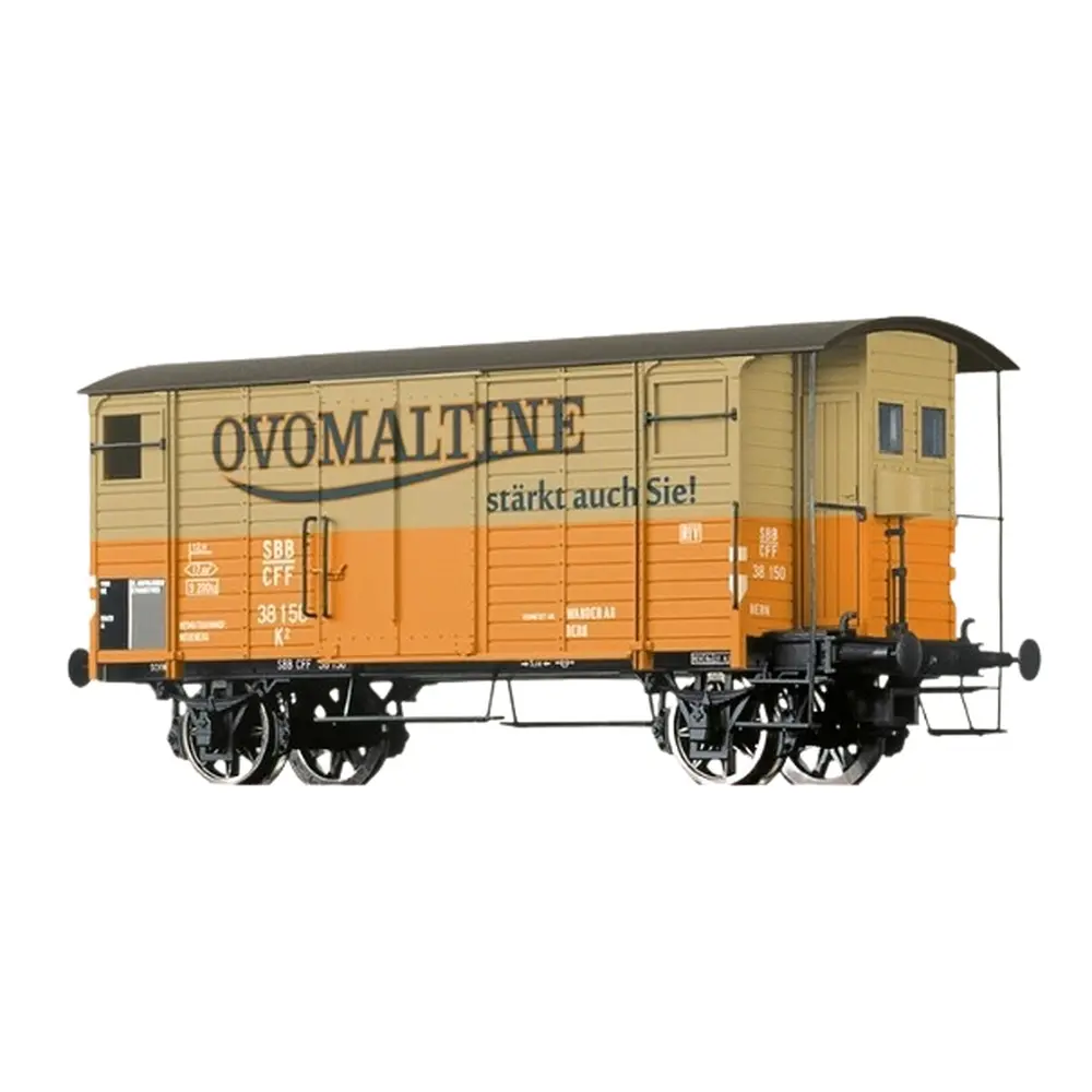 Wagon couvert K2 Ovomaltine - Brawa 50973 - HO 1/87 - SBB - EP II - 2R