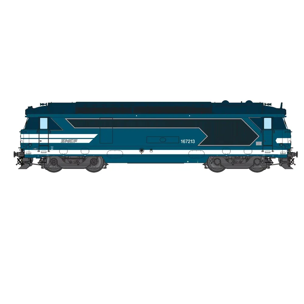 Locomotive diesel BB 167213 (ex 67115) - Chrezo 670-06 - 0 1/43 - SNCF - Analogique - EP. VI