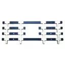 2 Raccords de module voie double - Distrimodel RMDV-HO-46-PECO-2 - HO 1/87ème