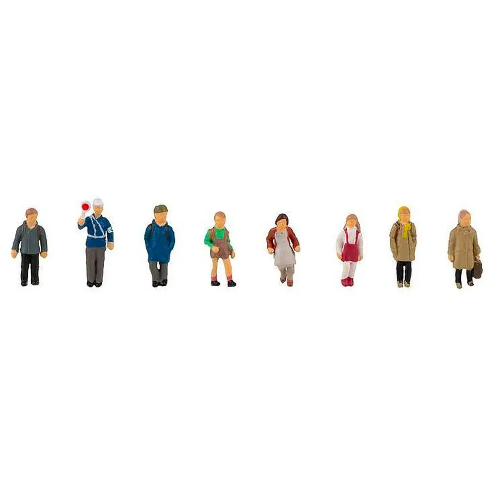 8 figurines Enfants sur le chemin de l'école - FALLER 151622 - HO 1/87