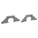 2 Portails de tunnel, 2 voies - Faller 272588 - N 1/160 - Ep.I