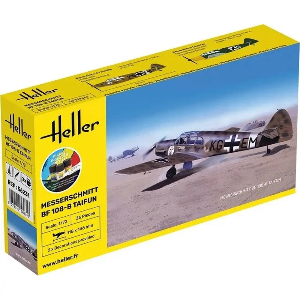 Kit de démarrage - Messerschmitt BF-108B Taifun - Heller 56231 - 1/72