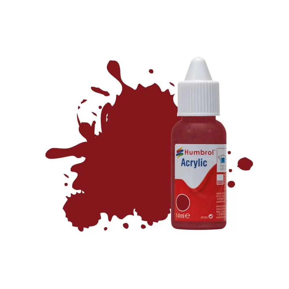 Peinture acrylique n°133 - couleur marron SATIN HUMBROL DB0133 - 14 mL
