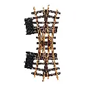 Traversée électrique LGB 12260 - G : 1/22.5 - 375 mm R2 22.5° - Double jonction