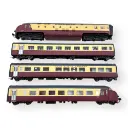 Coffret 4 éléments DE-IV 1003, l'oiseau bleu Paris Buxelles - LS Models 14002 - HO 1/87 - SNCF - Ep IIIb - Analogique - 2R