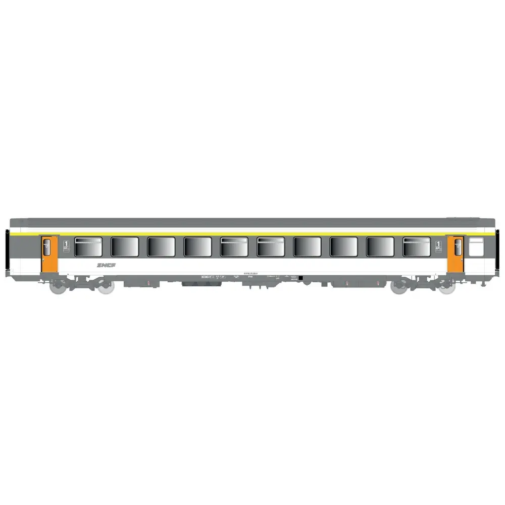 Voiture voyageurs Vtu A10tu, Corail, logo Nouille - LS Models E101 - HO 1/87 - SNCF - Ep IV - 2R